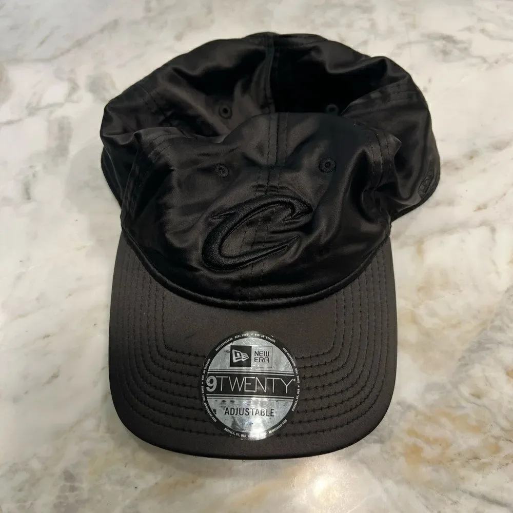 New Era Black satin baseball cap